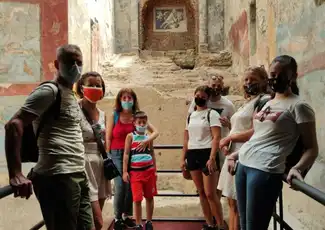 Pompeji & Vesuv: Führung + Hin- und Rückfahrt ab Neapel, Ercolano, Italien. Pompeji & Vesuv: Führung + Hin- und Rückfahrt ab Neapel, Ercolano, Italien.