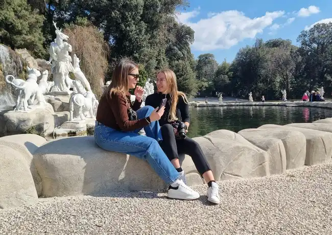 Königlicher Palast von Caserta: Eintrittskarte + Audio Guide + Hin- und Rückfahrt mit dem Zug von Rom, Caserta, Italien. Königlicher Palast von Caserta: Eintrittskarte + Audio Guide + Hin- und Rückfahrt mit dem Zug von Rom, Caserta, Italien.