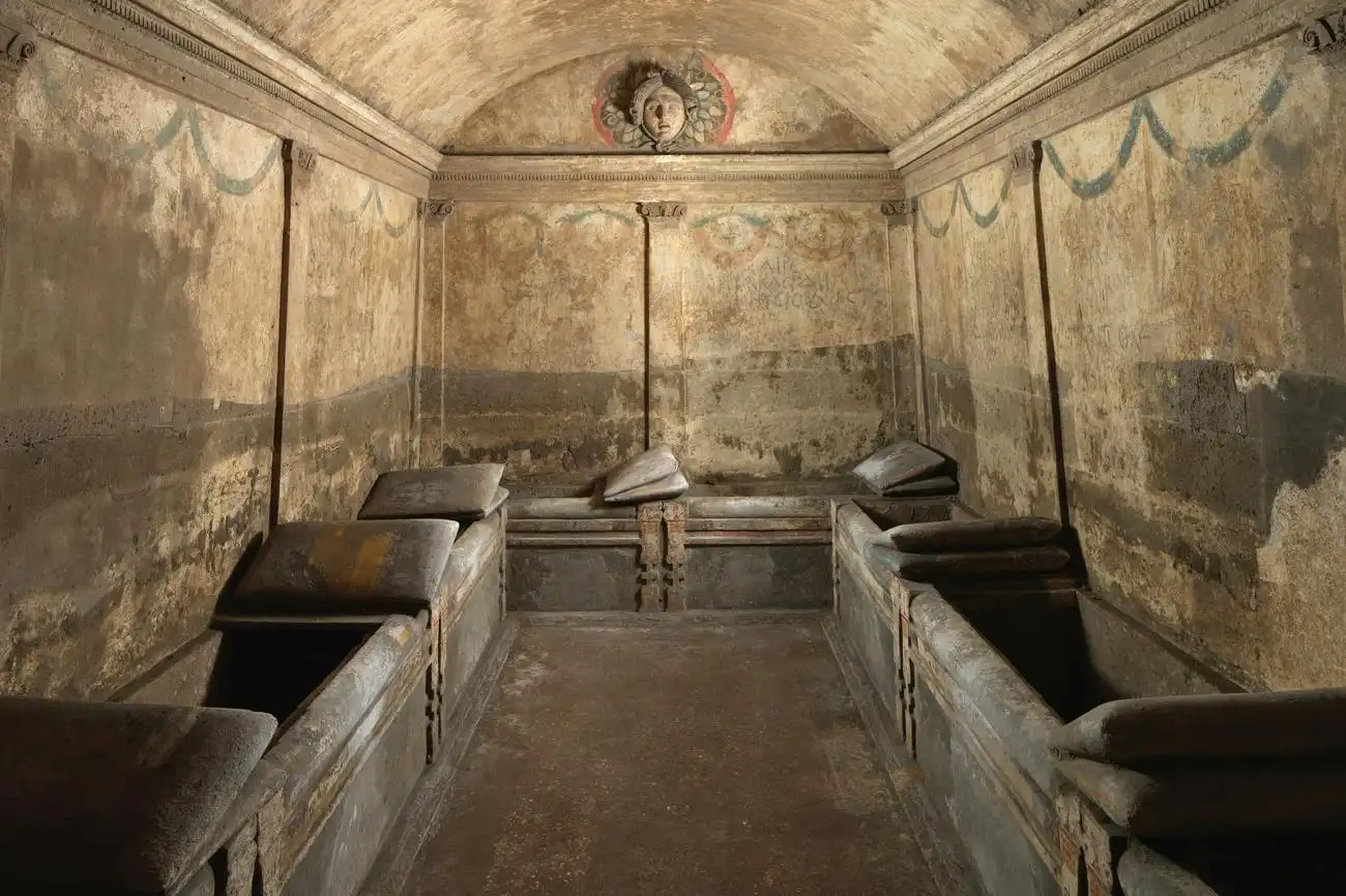 Ipogeo dei Cristallini: Standardeintrag, Neapel, Italien. Ipogeo dei Cristallini: Standardeintrag, Neapel, Italien.
