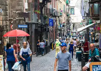 Neapel Walking Tour mit Chiostro Santa Chiara & Der verschleierte Christus, Neapel, Italien. Neapel Walking Tour mit Chiostro Santa Chiara & Der verschleierte Christus, Neapel, Italien.