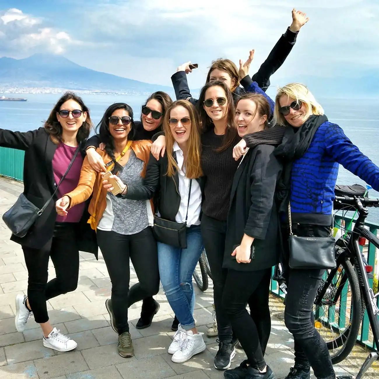 Fahrradtour: Highlights von Neapel, Neapel, Italien. Fahrradtour: Highlights von Neapel, Neapel, Italien.