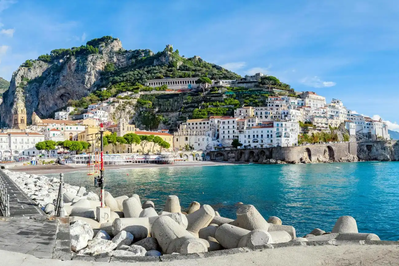 Amalfi & Positano: Bootstour + Hin- und Rückfahrt von Pompei, Neapel, Italien. Amalfi & Positano: Bootstour + Hin- und Rückfahrt von Pompei, Neapel, Italien.