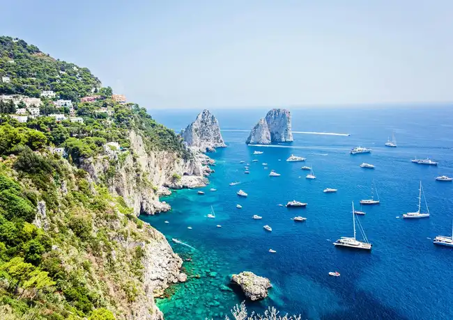 Inseltour Capri ab Sorrent, Capri, Italien. Inseltour Capri ab Sorrent, Capri, Italien.